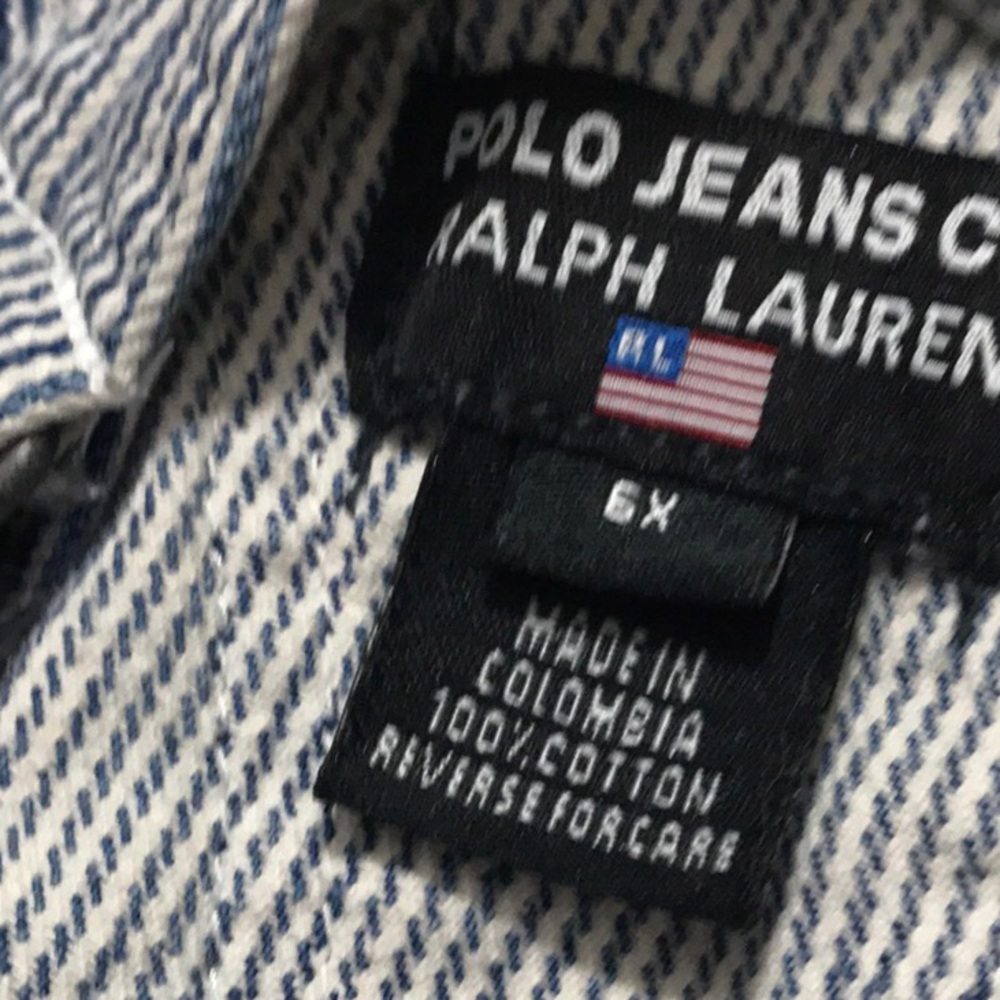 Vintage Polo Ralp Lauren Striped Dress Size 6x❤️ - Picture 6 of 6